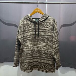 Patterned Tan Hoodie